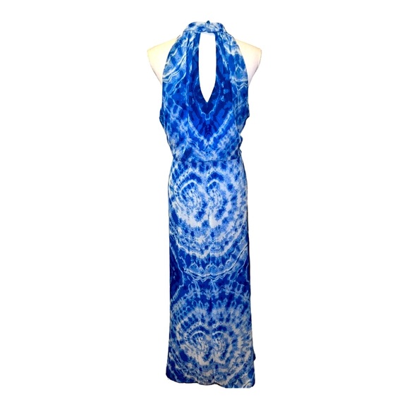 Bisou Bisou blue & white tie dye maxi dress - Picture 5 of 9
